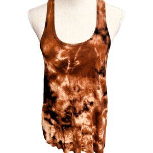 🆕 NWT Inferno Reverse Tie-Dye Racerback Tank | Hand Dyed | Micromodal | M L XL